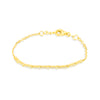Etoielle Vermeil Bar Bracelet with Pave CZ 7 inches