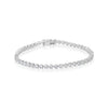 White Gold 3 Prong Tennis Bracelet