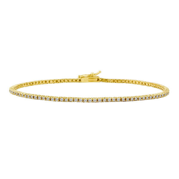 diamond gold tennis bracelet