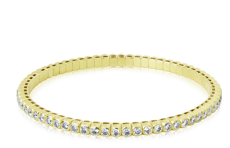 Diamond Stretch Tennis Bracelet ONE OF A KIND 4 carat