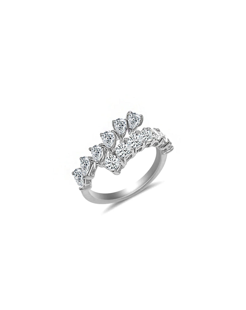 1.26 ct Twist Rings Lab Grown 14kt White Gold
