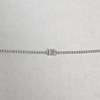 Silver and CZ Illusions Tennis Bracelet 7 inches
