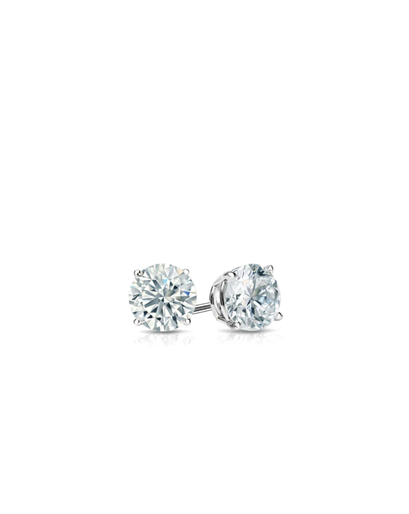 Studs Earrings | Round Cut 2ct LAB Diamond Special