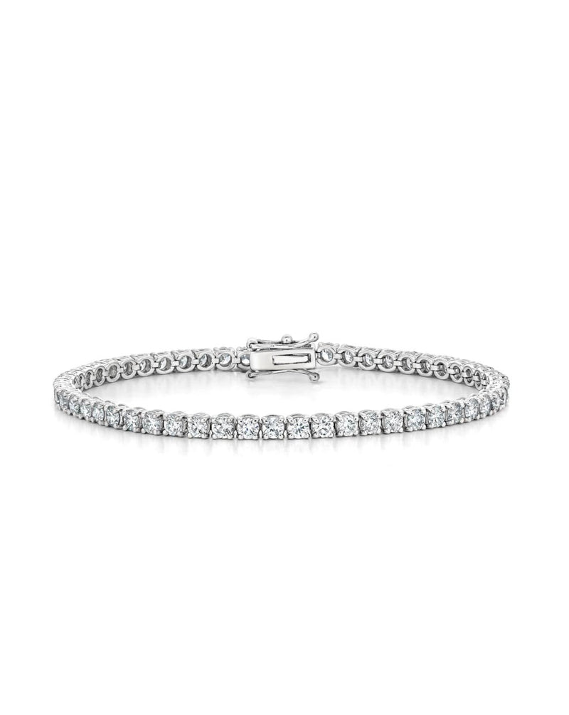4 ct Lab Grown Diamond Tennis Bracelet 7 inches 4 Prong ROUND