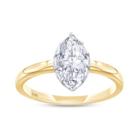 Marquise Cut Georgian Setting Lab Grown Ring