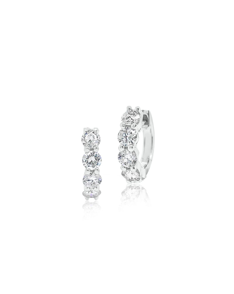1.4 Carat Lab Grown Diamond Hoop | Round Cut