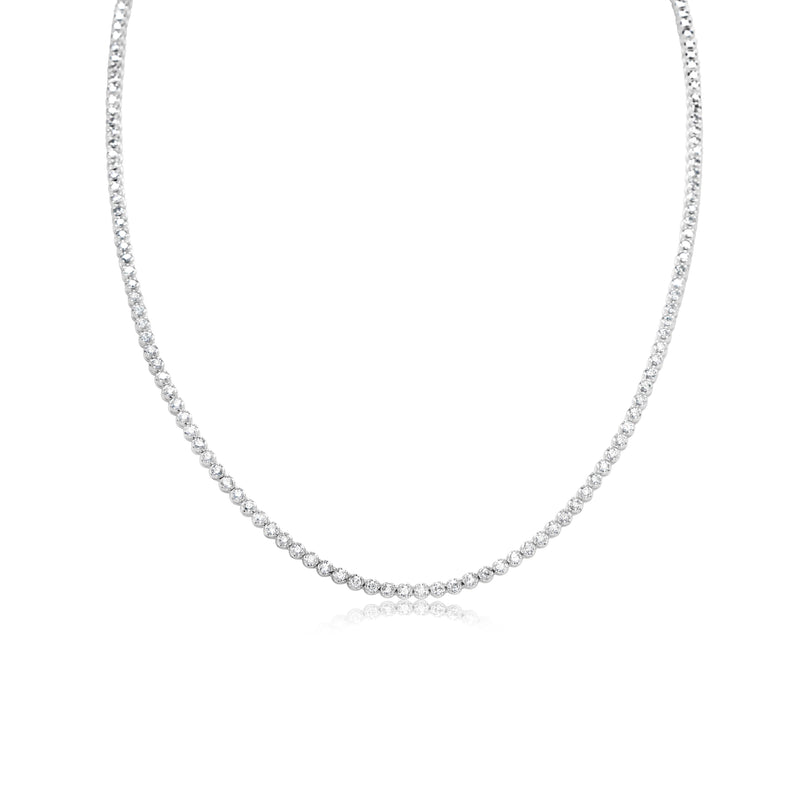 4 carat Diamond Tennis Necklace 16 inches