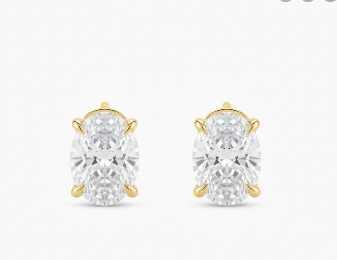 oval claw studs