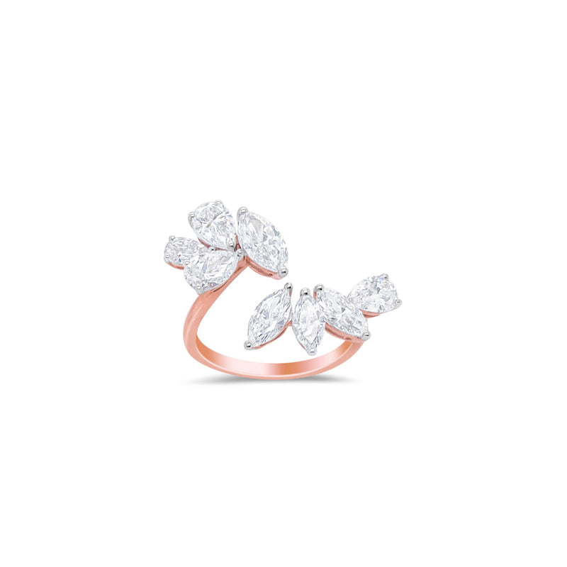 Pear and Marquise 2.66 Ct Lab Grown Diamond Ring