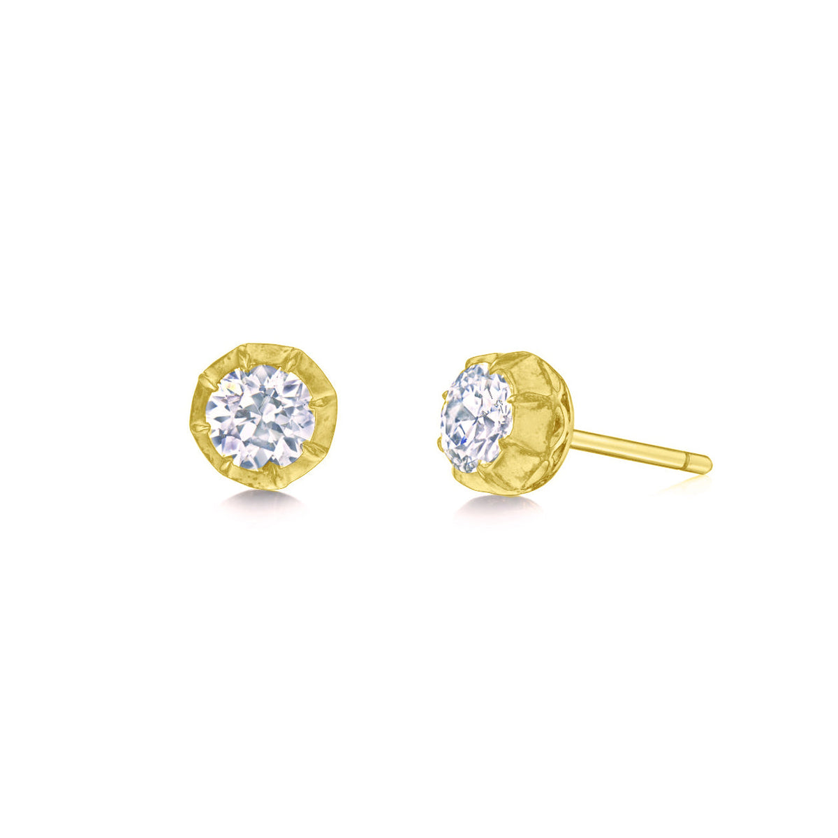 GeorgianLab Grown 2 carat Studs Yellow Girl