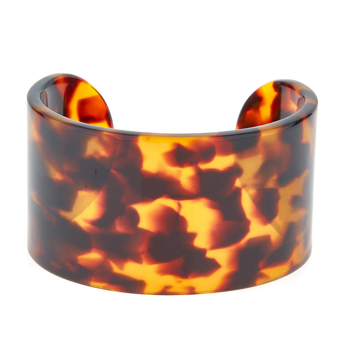 Tortoise Shell Resin Fornash Cuff Bracelet
