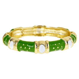 Green Queen Enamel Bracelet by Fornash