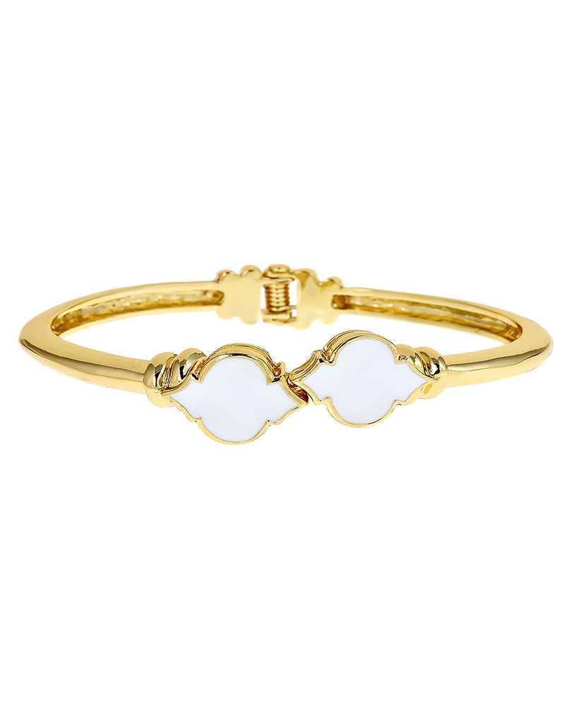 Enamel Signature Bracelet White