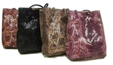 Leather Snake Skin Tote Bag