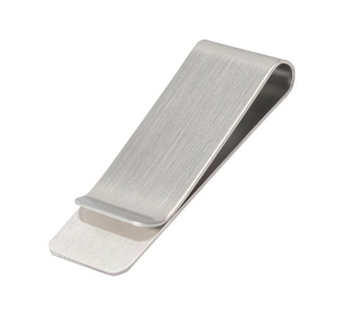 Money Clip in Steel Engravable Two Colors