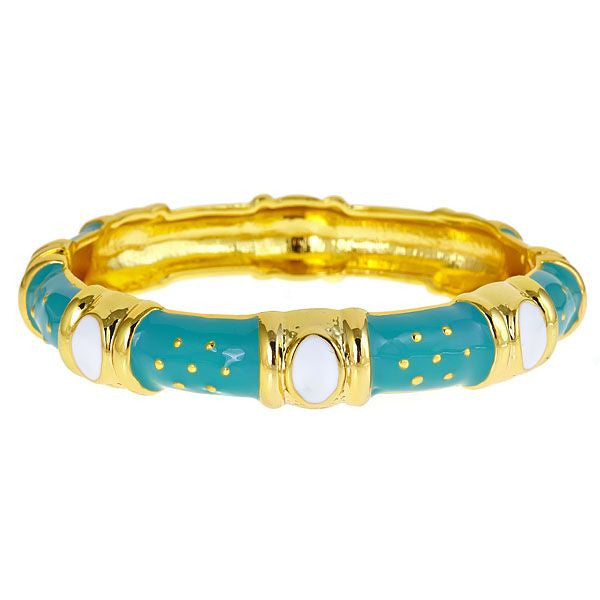 Turquoise Enamel Queen Bracelet by Fornash