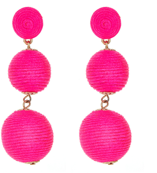 Silk Ball Earrings