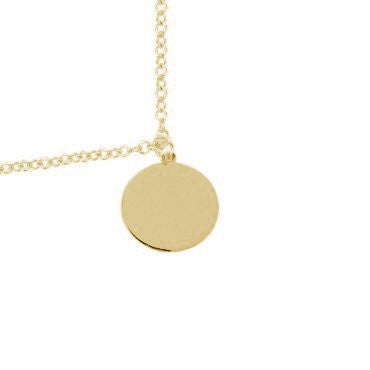 Initial or Monogram Plain Gold Disc