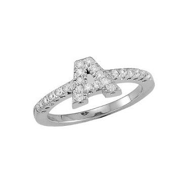 Initial Ring DiamondsWhite Gold