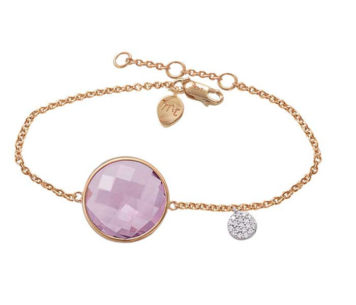 Purple Amethyst Gemstone Bracelet