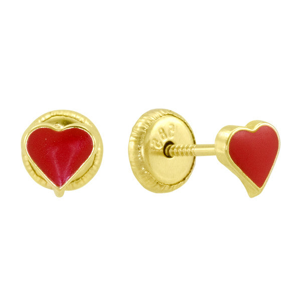 Red Heart  Earings