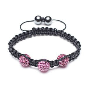 Three Bead Shamballa Bracelet