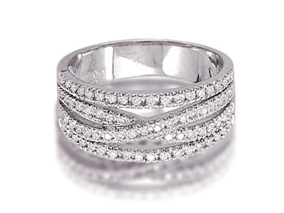 Opal Necklace With Floating Diamonds