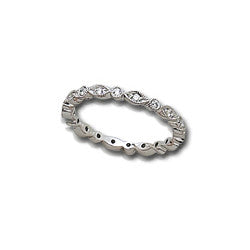 Antique Style Eternity Stack Band Vintage Style