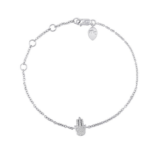 Diamond Hamsa Hand Bracelet