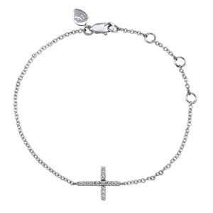 Diamond Incrusted Cross Bracelet