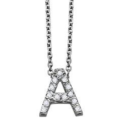 Diamond Initial Necklace