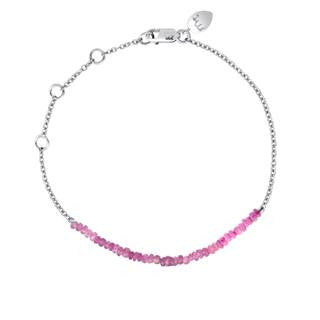 Straight Line Yellow Gold Tennis ID Bracelet