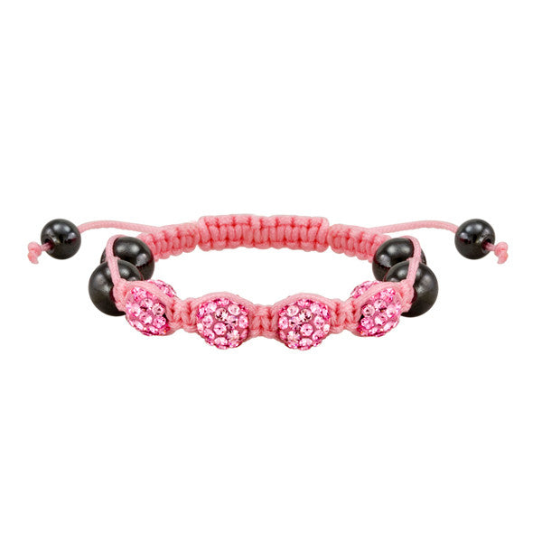 Baby Pink Shamballa Style Bracelet