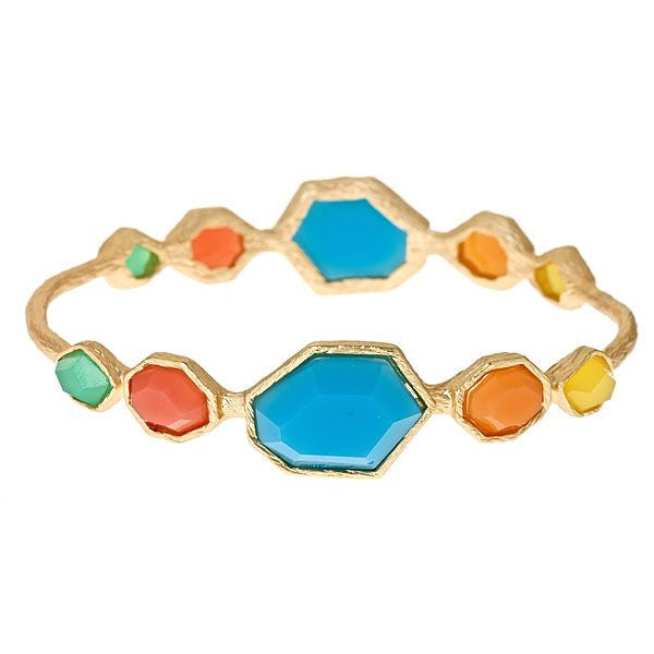 Cabana Multi Stone Bangle by Fornash