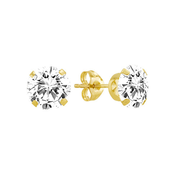 CZ Gold Stud