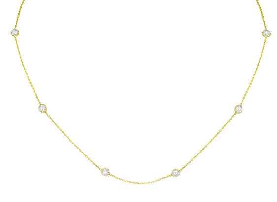 Diamond by The Yard in 14kt Gold Gold and CZ 16 inches