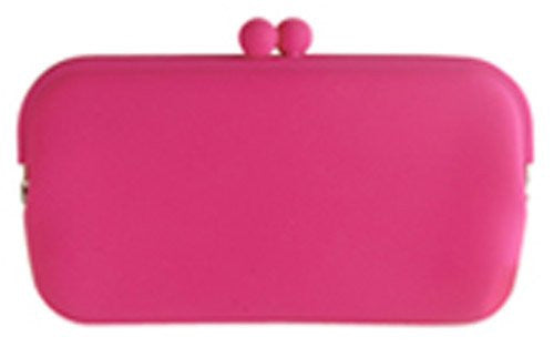 Fuchia Hot Pink Silicone Purse 